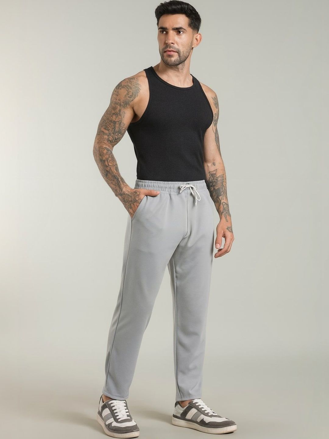 HERE&NOW Men Regular Fit Training Track Pants-picture-22
