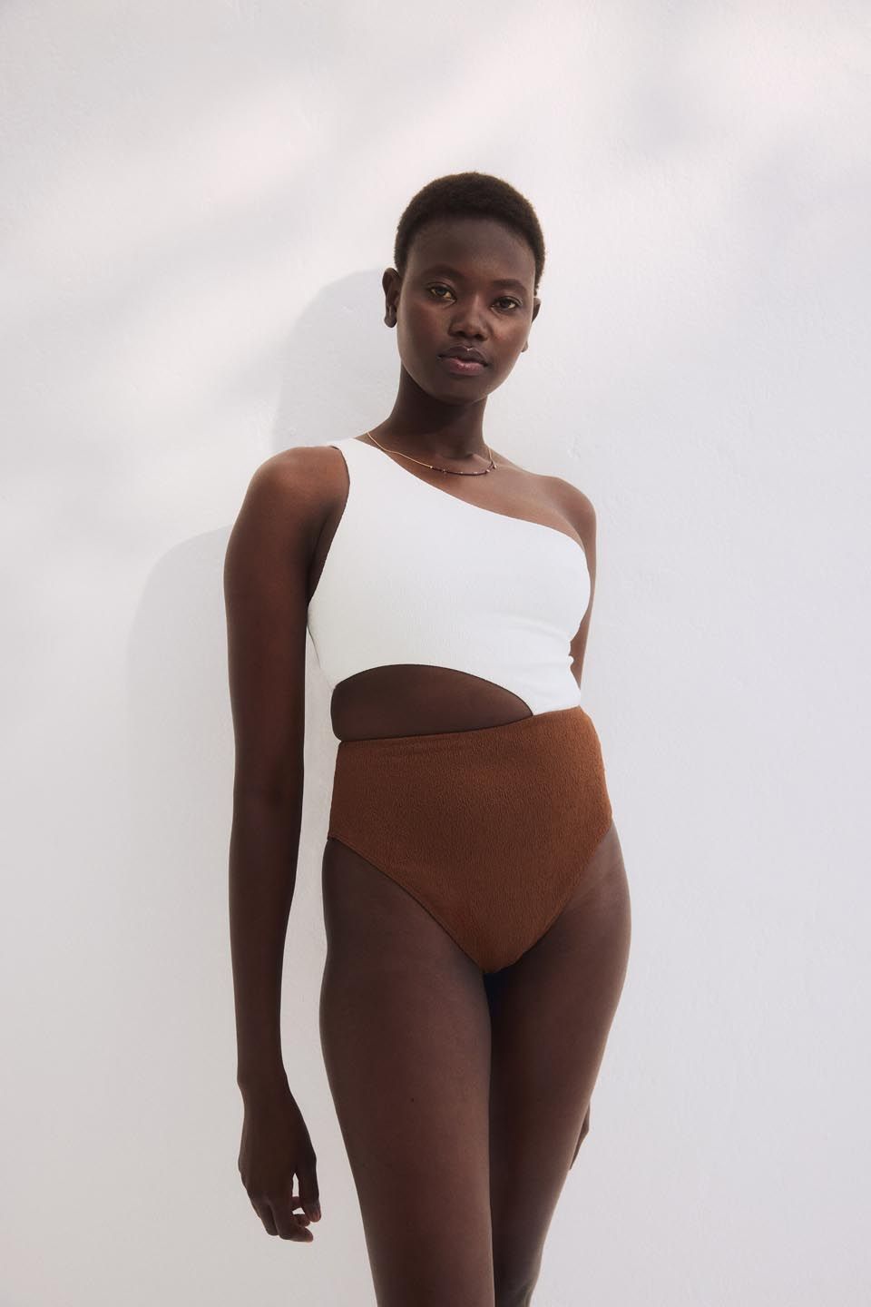 H&M Padded-cup High Leg One-shoulder Swimsuit-picture-33