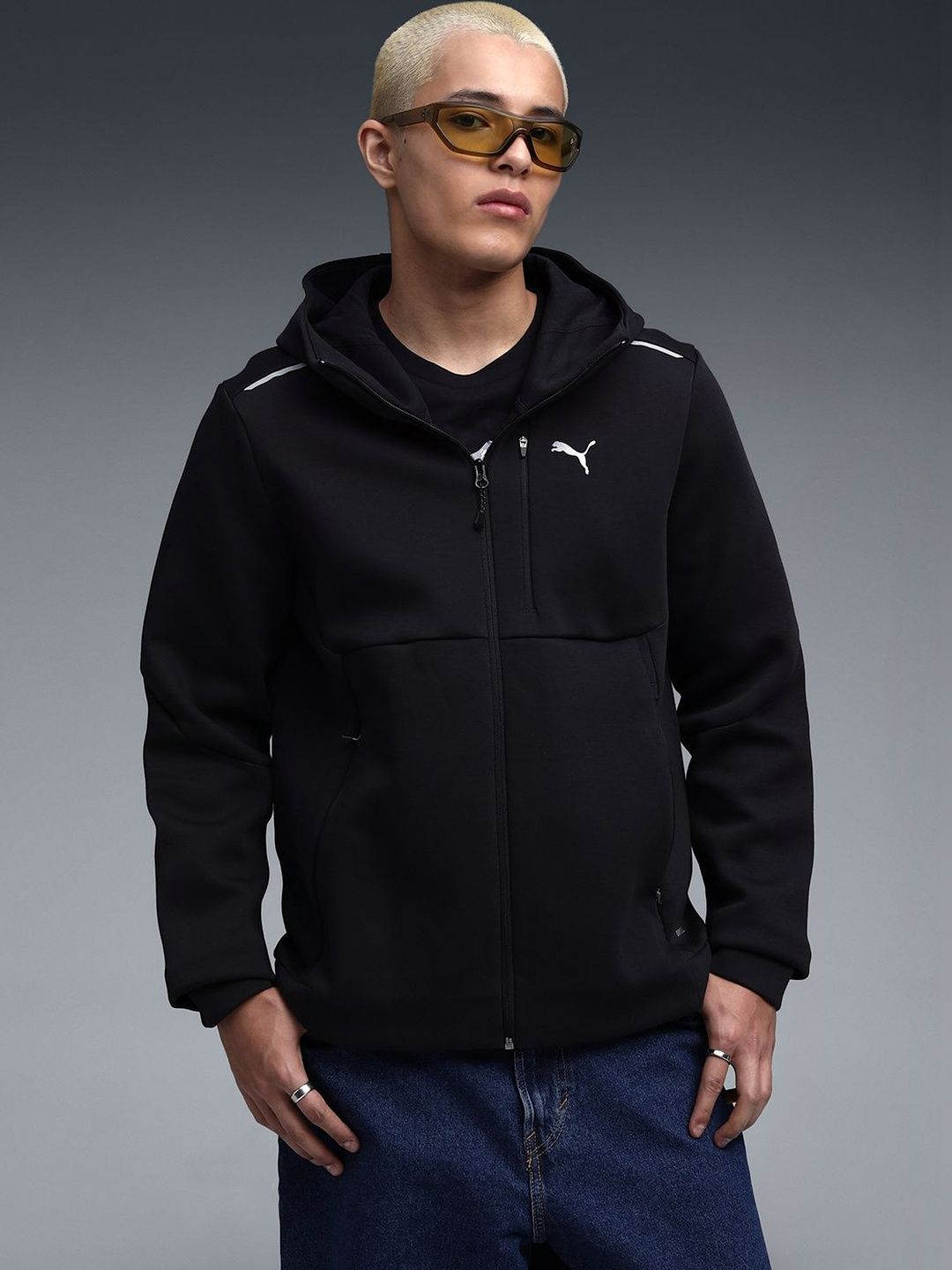Puma Men Lightweight Training or Gym Sporty Jacket-picture-46