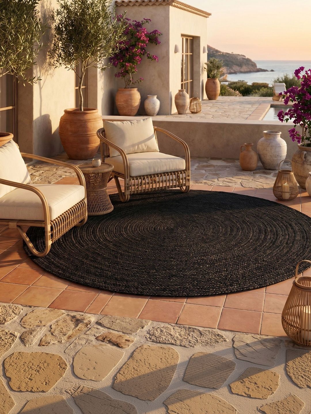 ASTERLANE Black Solid Handmade Other Carpet-picture-27