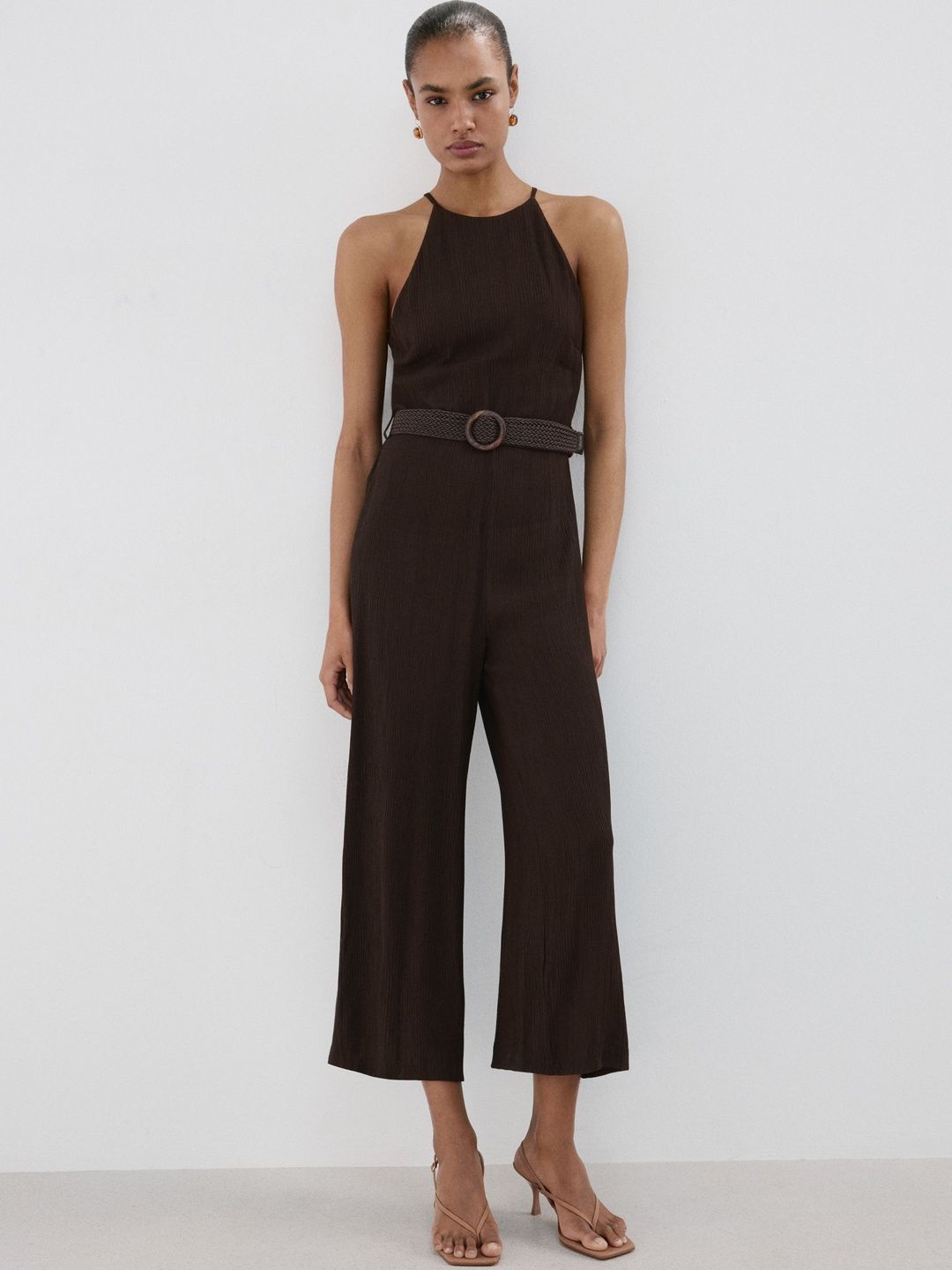 MANGO Halter Neck Basic Jumpsuit-picture-10