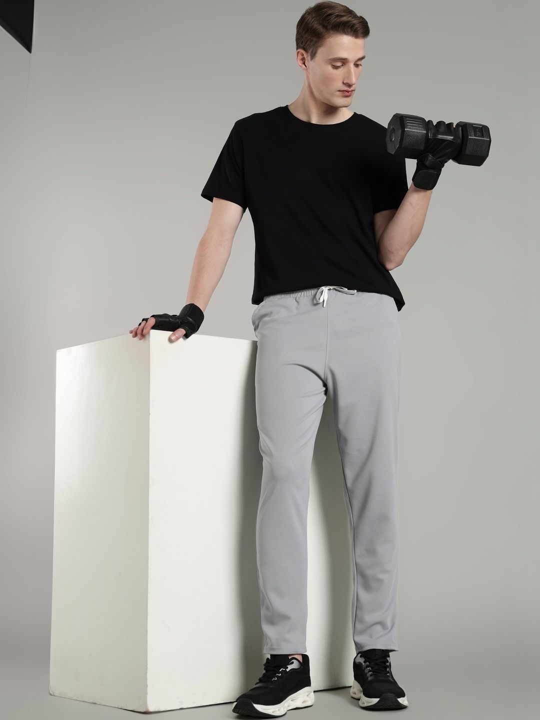 HERE&NOW Men Regular Fit Training Track Pants-picture-37