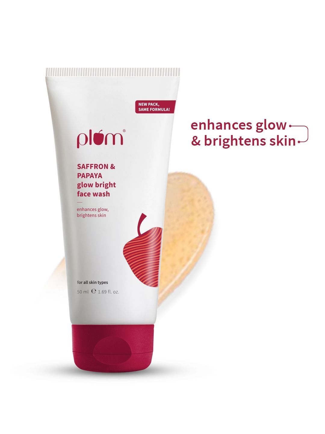 Plum Saffron & Papaya Glow Bright Face Wash - 50 ml-picture-32