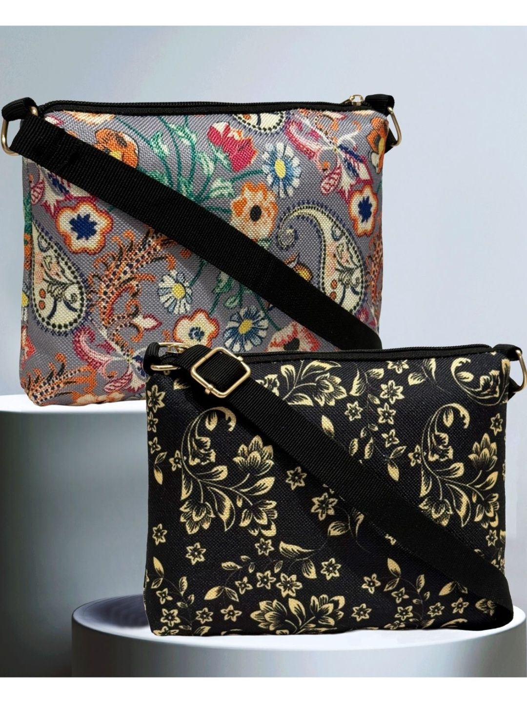 HERE&NOW Pack Of 2 Floral Printed Sling Bag-picture-42