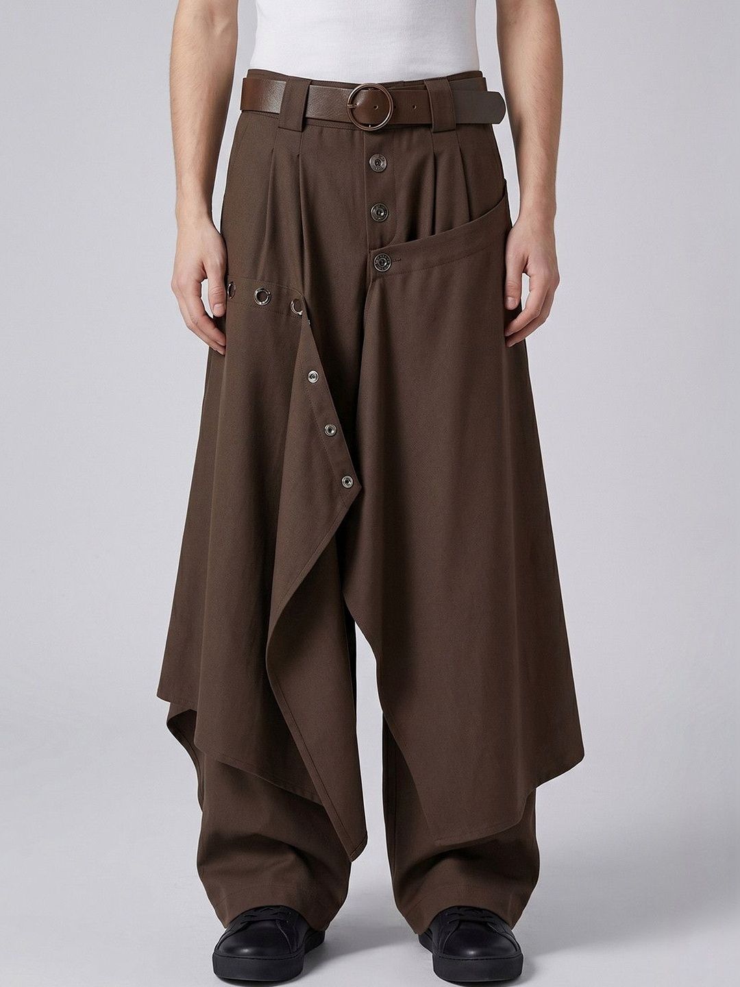 Suo Men Pleated Trousers-image-44