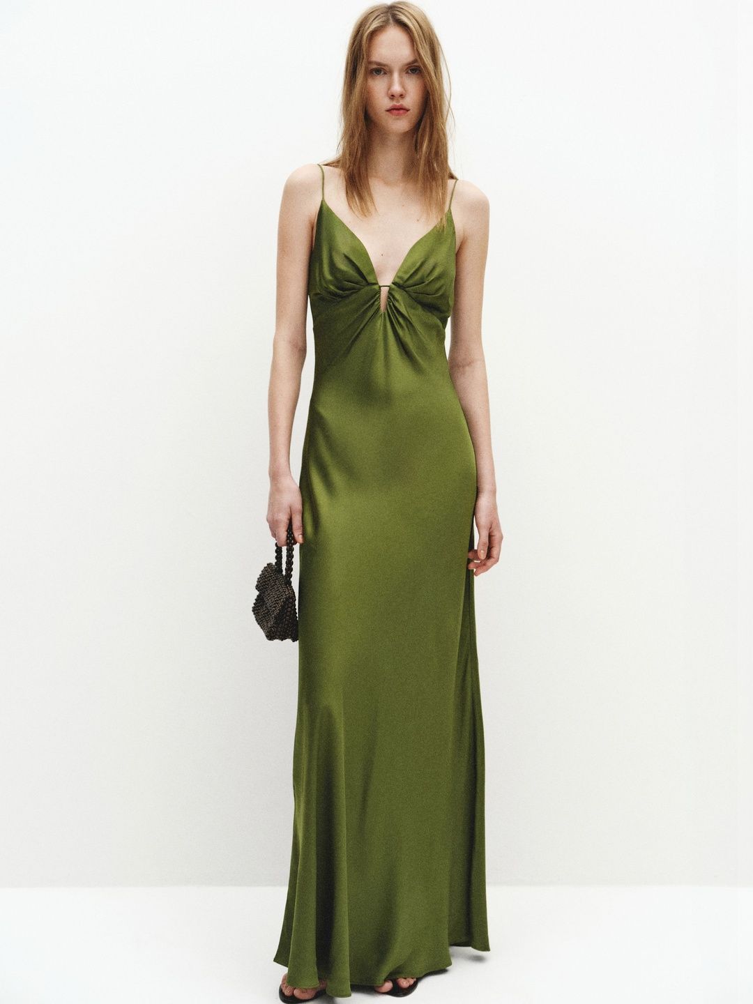 MANGO Shoulder Straps Party Maxi Dress-image-43