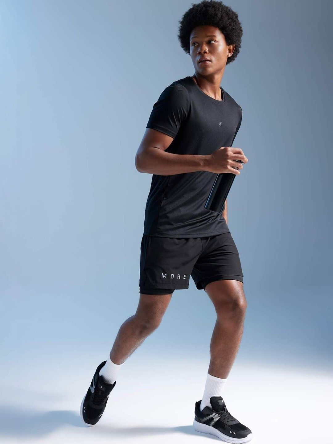 DeFacto Men Typography Sports Shorts-picture-34