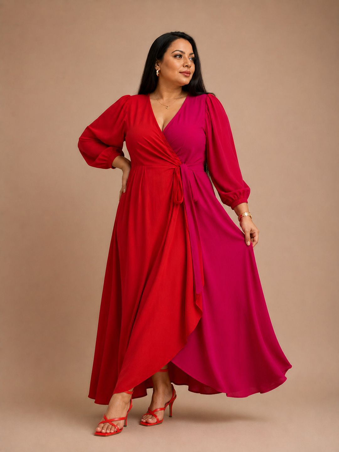 STYLLEY Colourblocked Midi Dress-picture-17