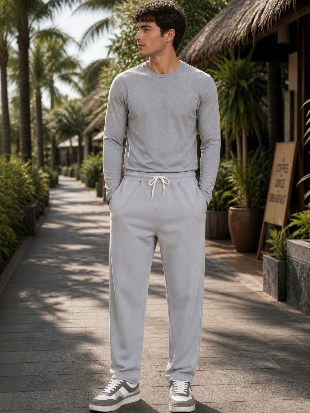 HERE&NOW Men Regular Fit Training Joggers-picture-12