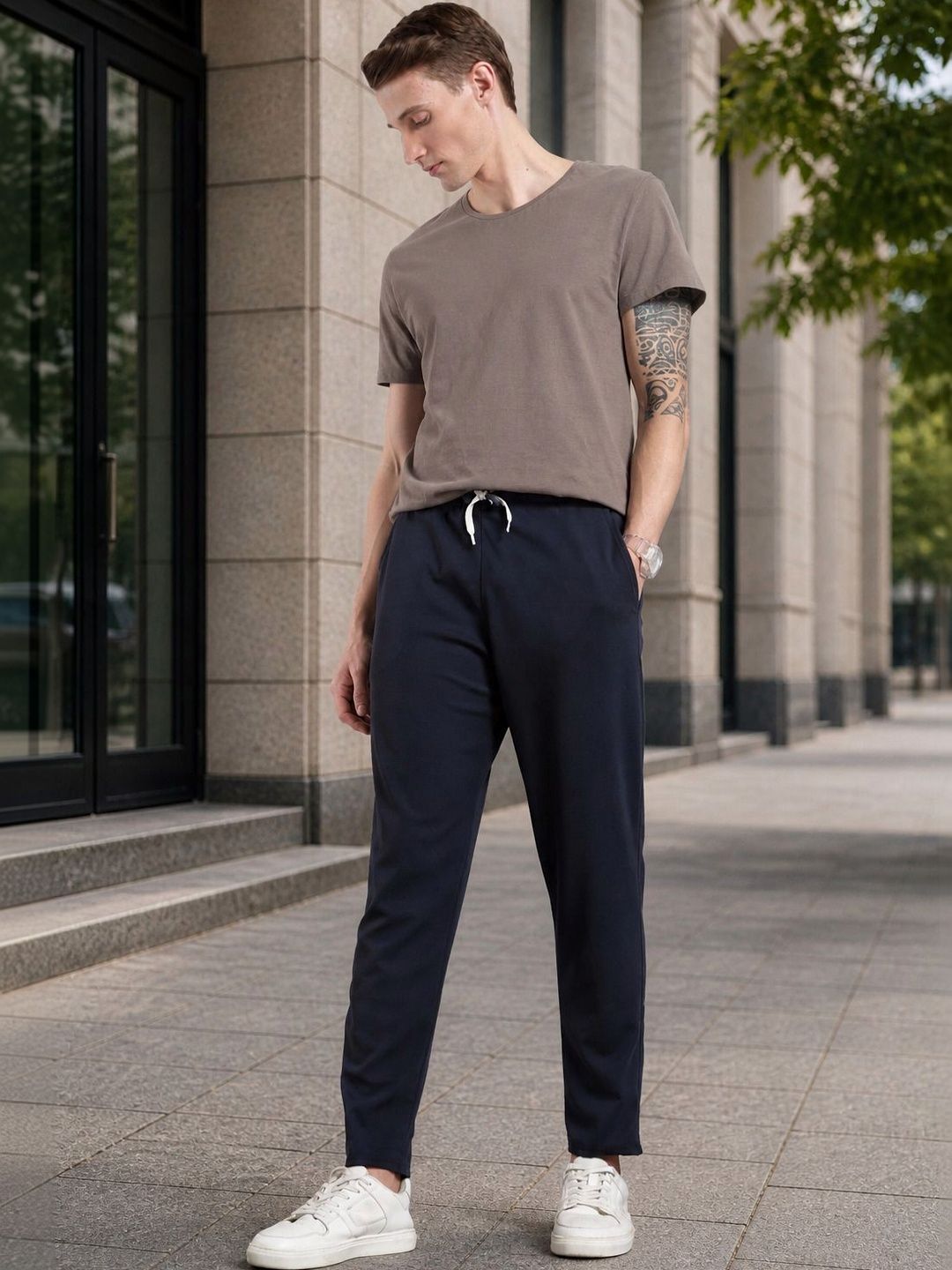 HERE&NOW Men Regular Fit Joggers-picture-57