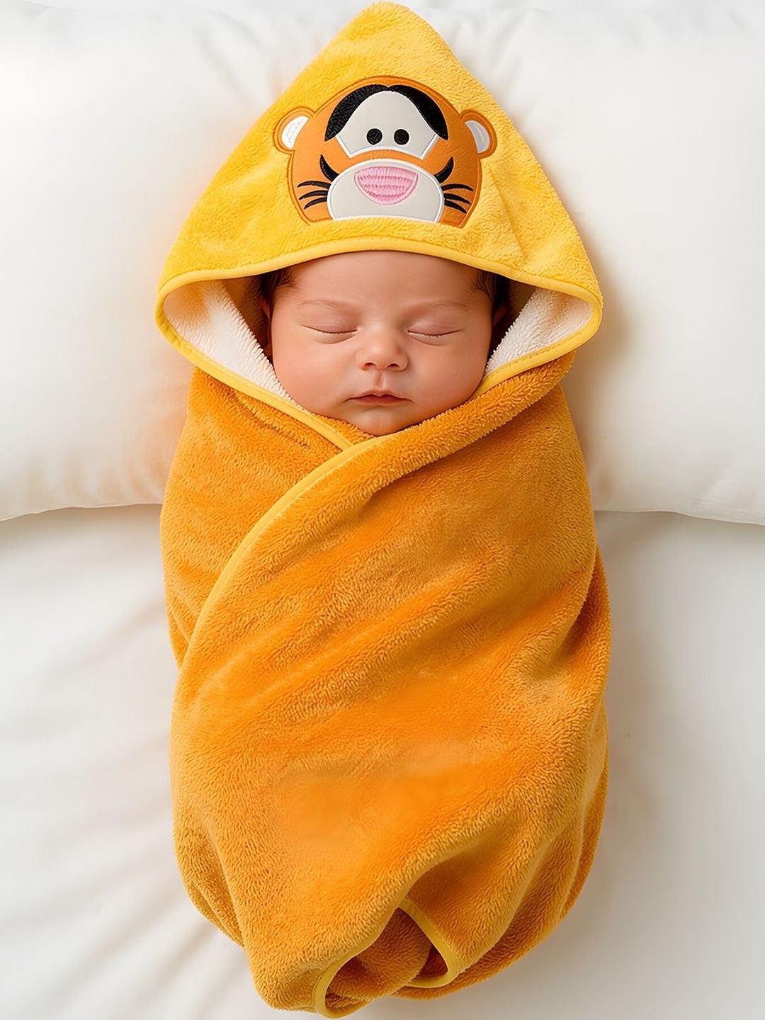 Milkymoon Kids Orange & Yellow 1 Printed Other 300 GSM Bath Towel-image-37