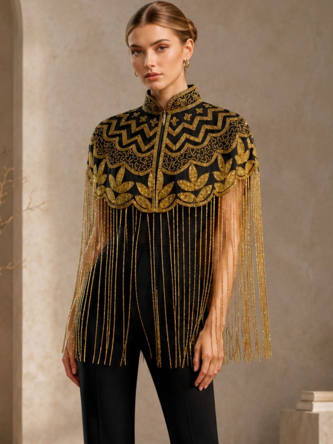 THE HOUSE OF THREADS Women Party Embellished Shrug-picture-41