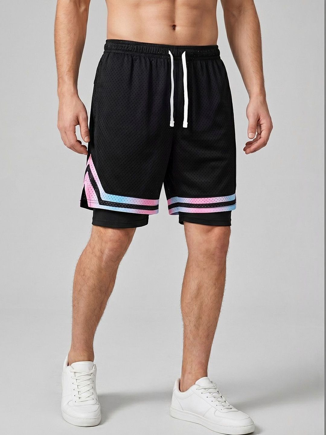 Suo Men Colourblocked Sports Shorts Technology-picture-33