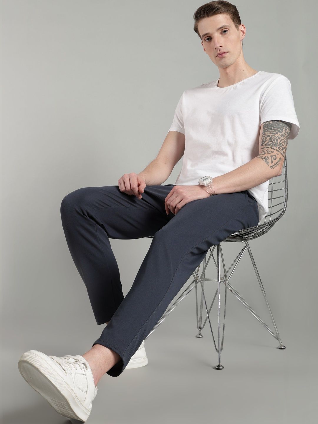 HERE&NOW Men Regular Fit Training Joggers-picture-17
