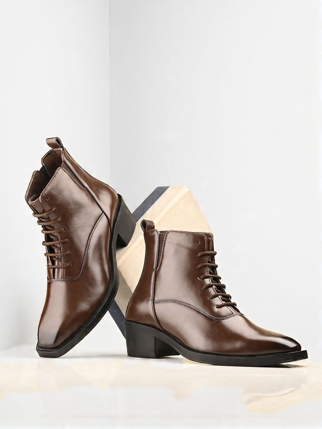 The Roadster Lifestyle Co Men Square Toe Lace-Ups Regular Boots-picture-32