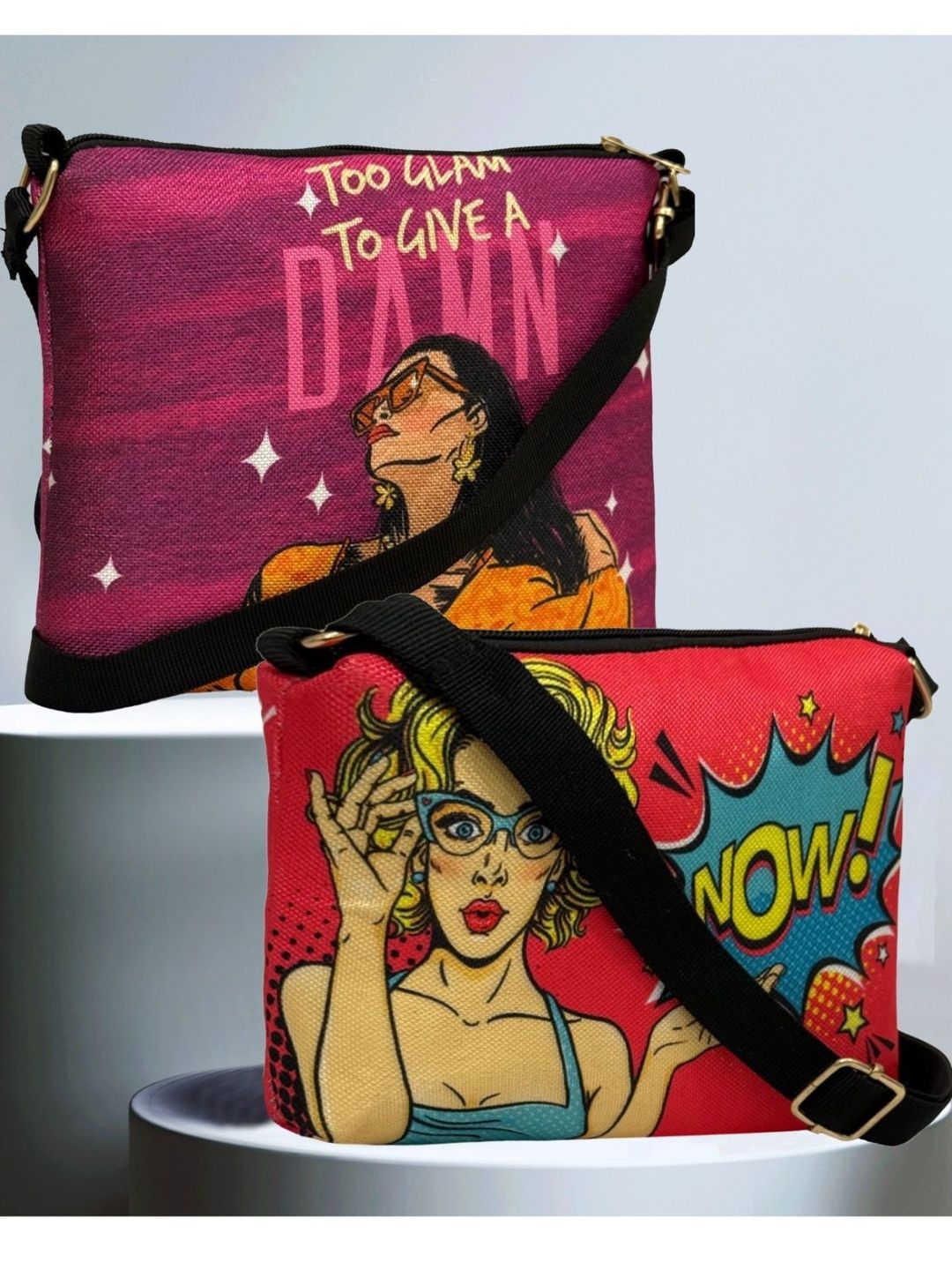 HERE&NOW Pack Of 2 Printed Sling Bag-picture-41