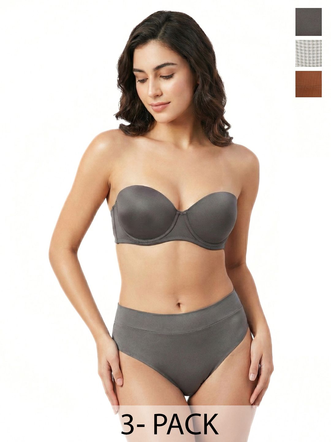 CURWISH Women Pack of 3 Printed Basic Briefs-picture-5
