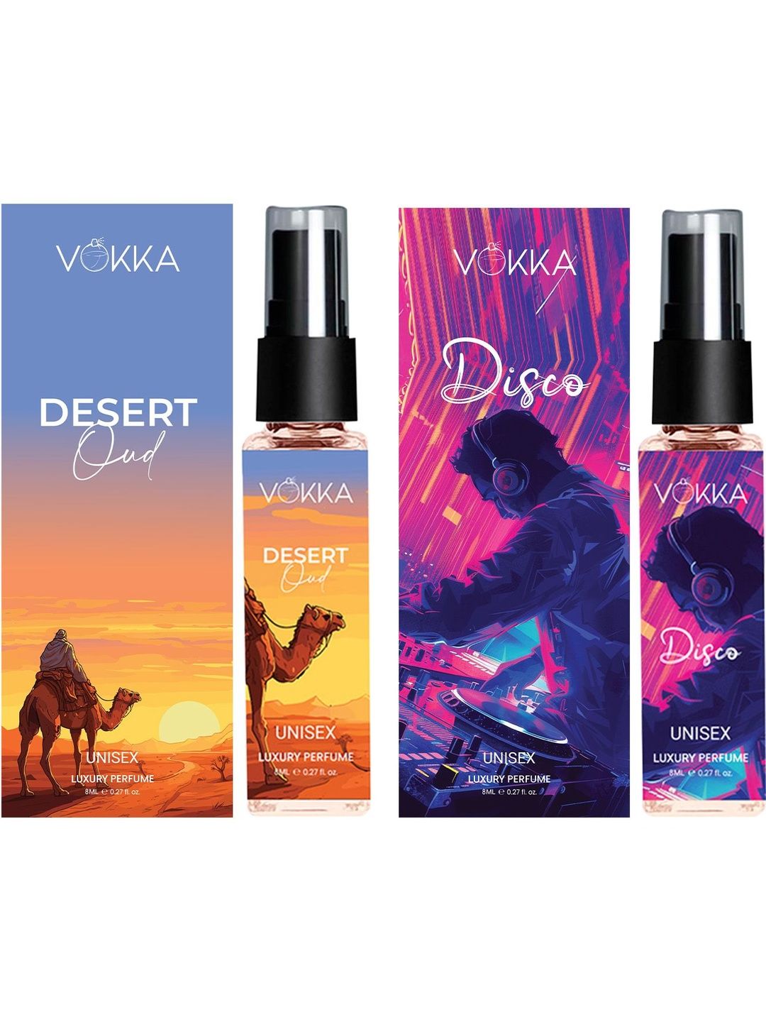 VOKKA Set Of 2 Desert Oud & Disco Eau De Perfum - 8 ml Each-picture-22