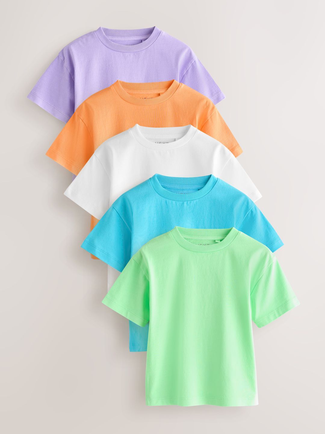 NEXT Boys Pack of 5 Relaxed Fit Short Sleeves T-shirt-picture-51