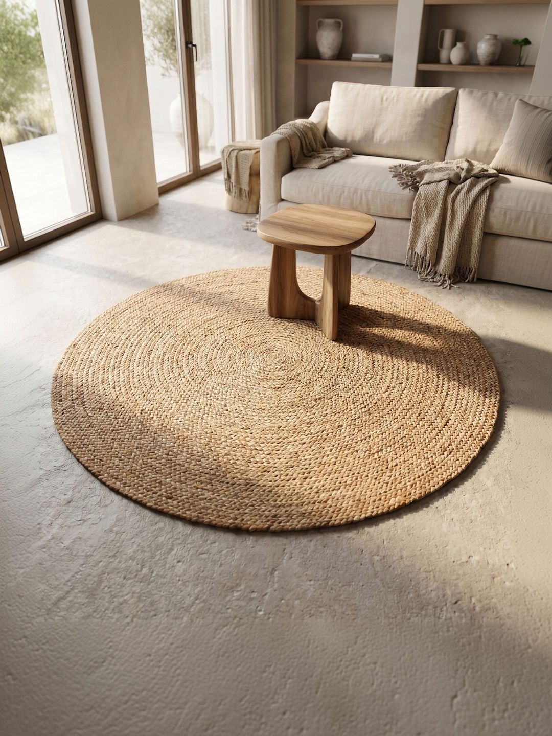 ASTERLANE Brown Solid Handmade Other Carpet-picture-19