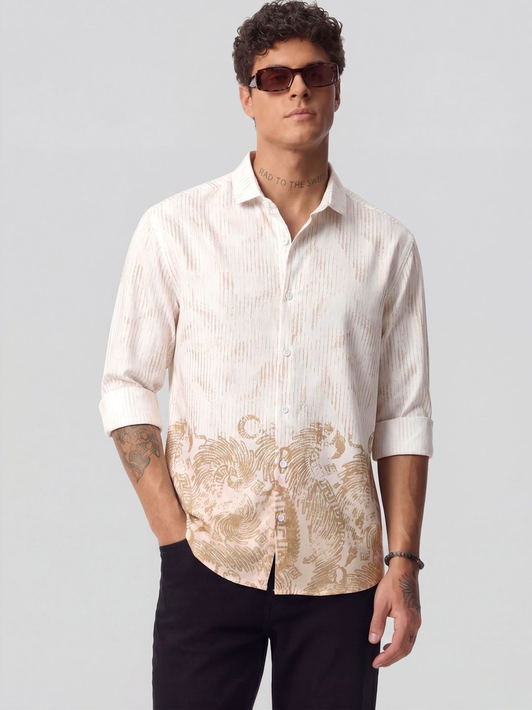 DWELLER COOPER Men Comfort Printed Casual Shirt-picture-30