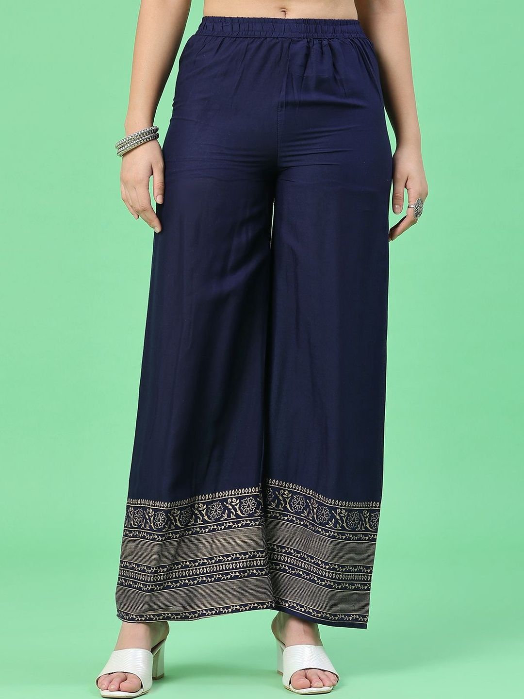 LIMEROAD Women Ethnic Motifs Printed Ethnic Palazzos-picture-30