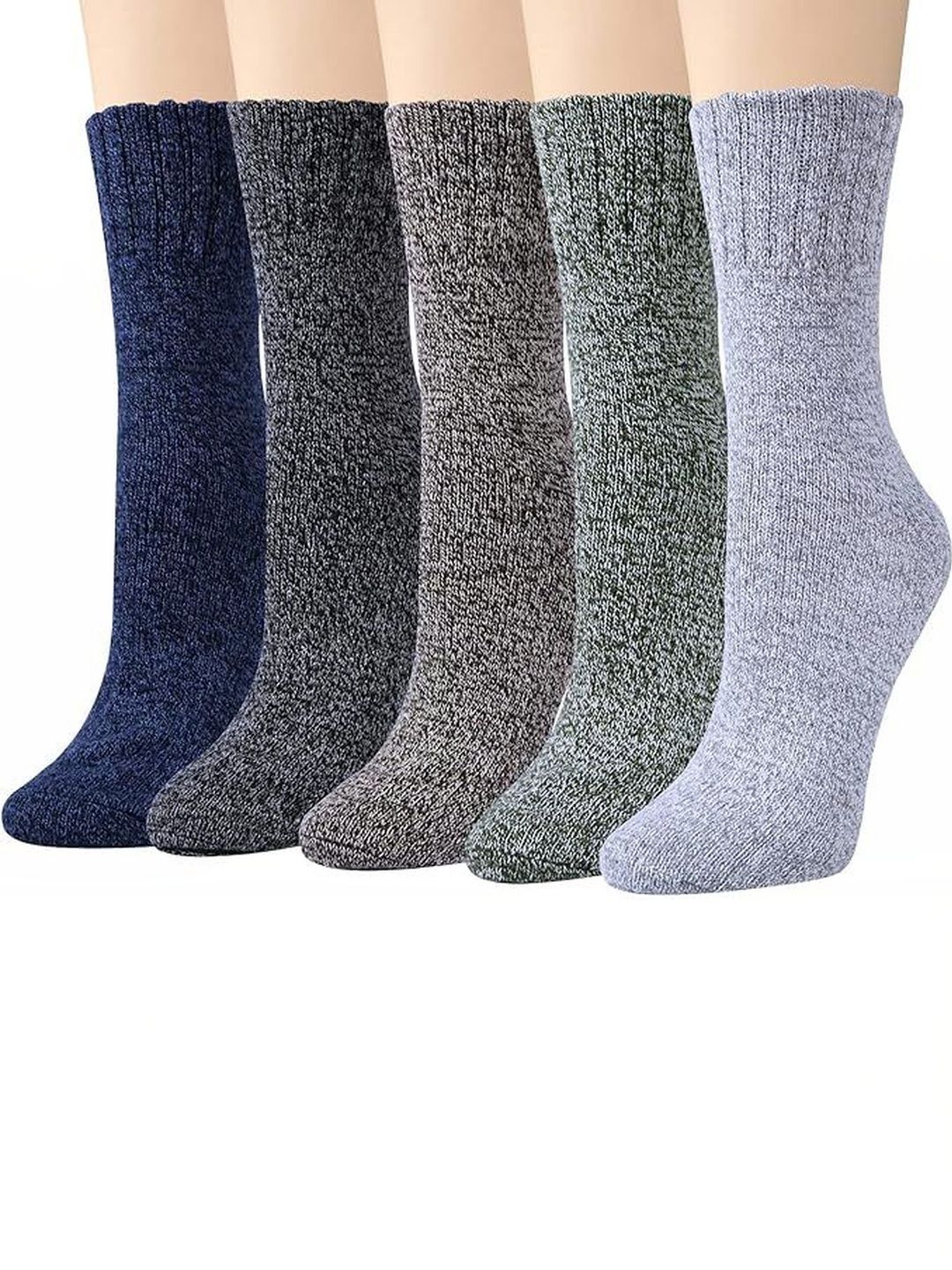 LORITTA Men Pack of 5 Calf Length Socks-picture-58
