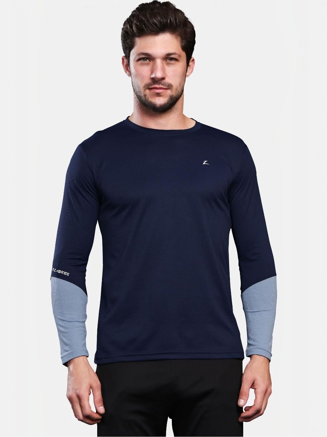 Z Zagros Men Brand Logo Colourblocked T-shirt-picture-30