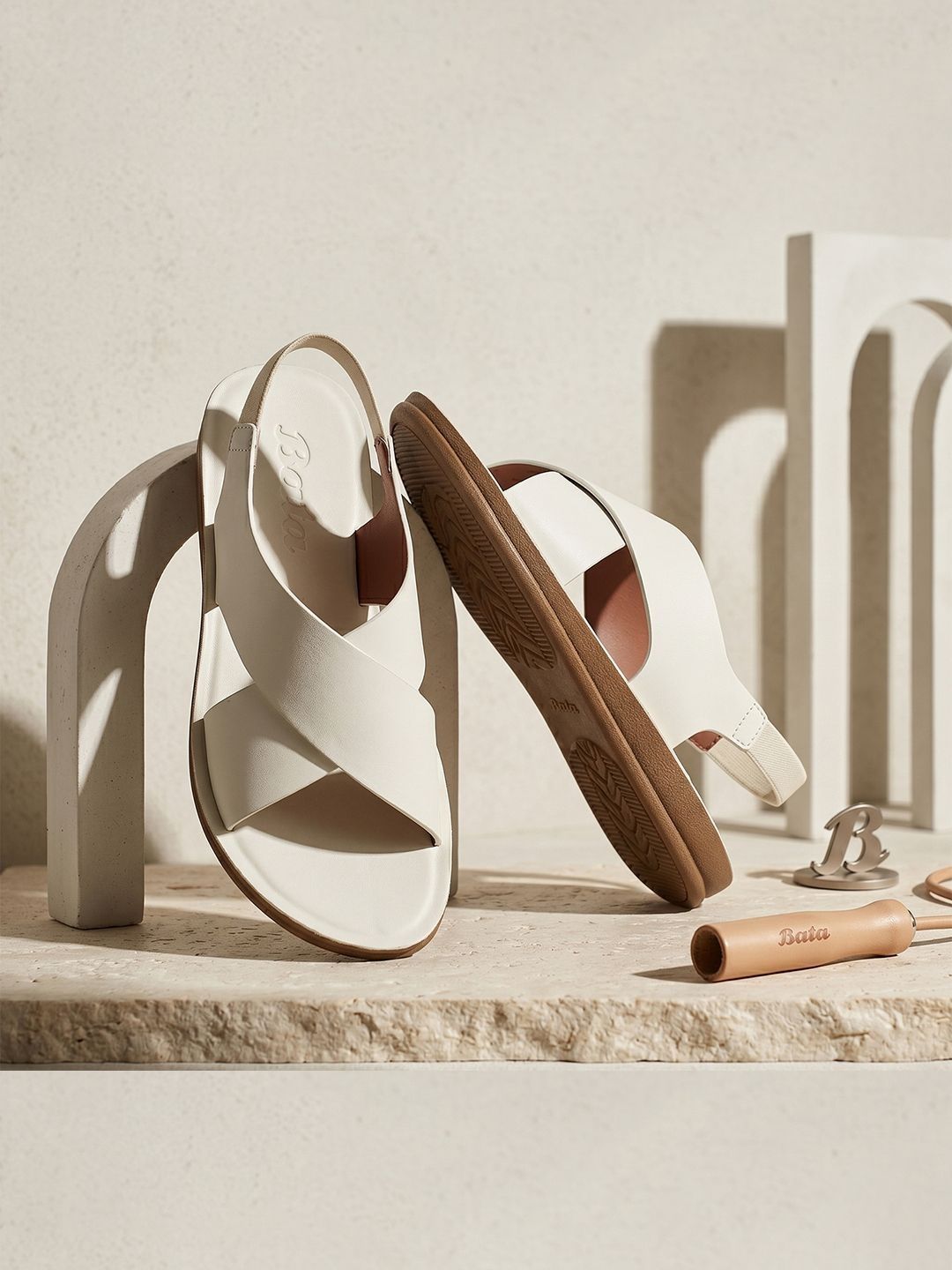 Bata Women Open Toe Flats-picture-13