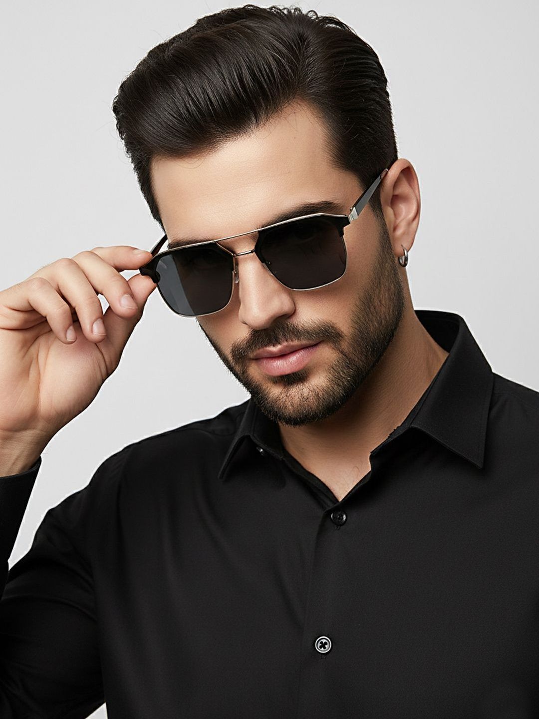 SZN Unisex Black Lens & Silver-Toned Other Sunglasses with-image-45
