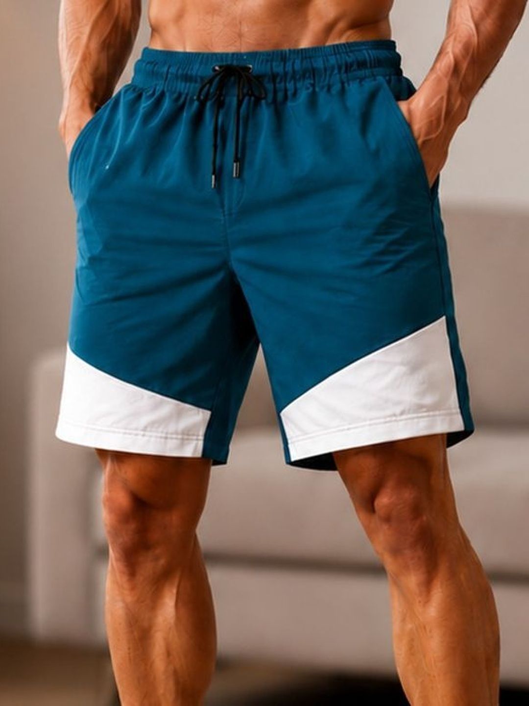 LRIPSOME Men Colourblocked Sports Shorts Technology-picture-36