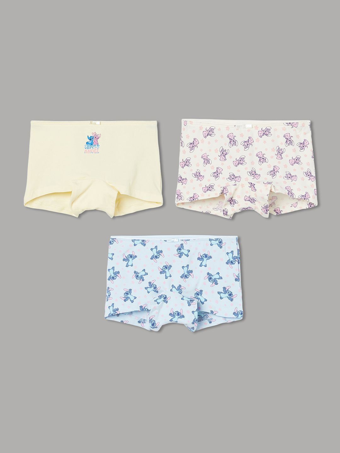 Fame Forever by Lifestyle Girls Pack of 3 Printed Assorted Cotton Blend Boy Shorts-picture-19