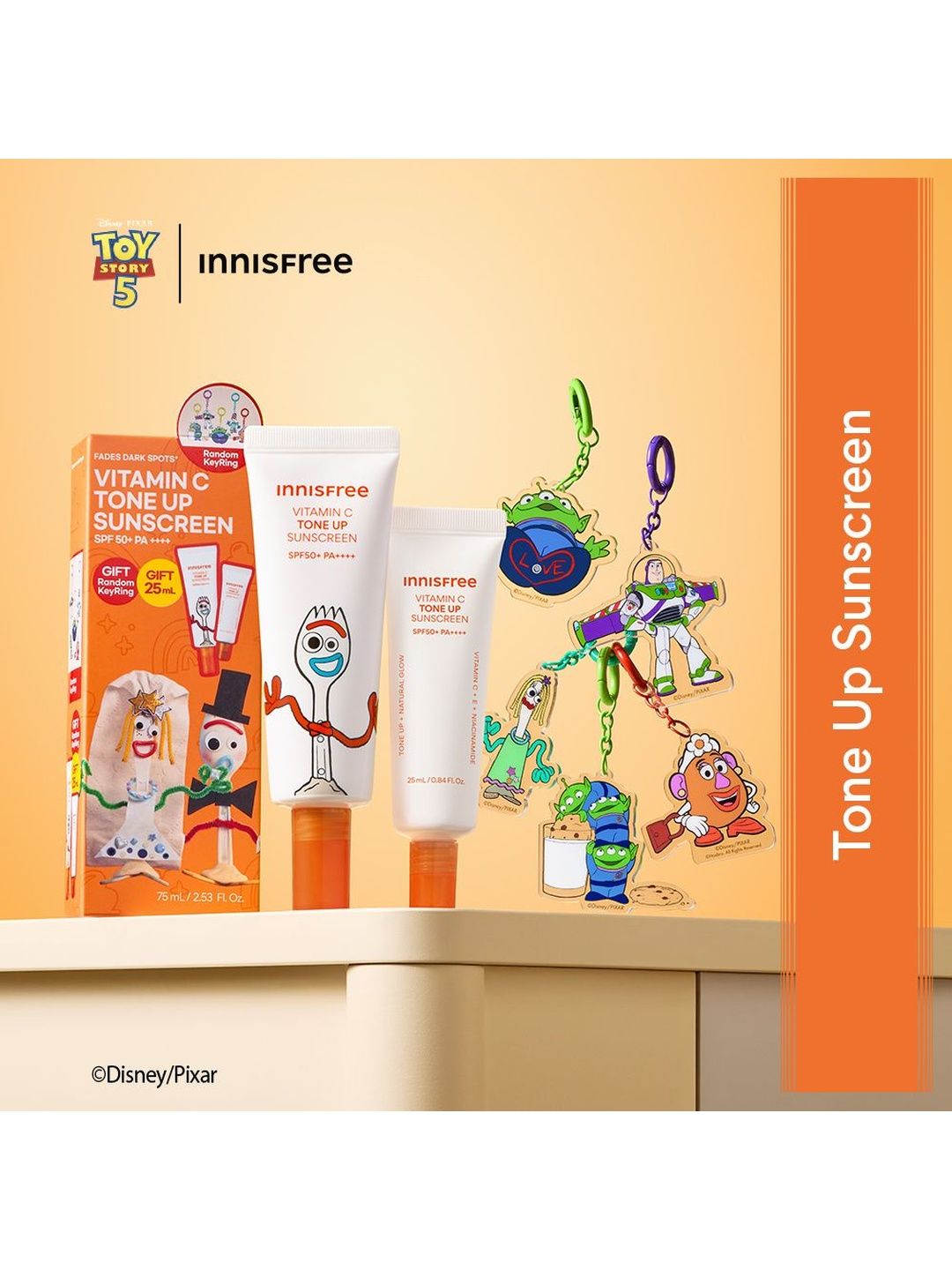 Innisfree Vitamin C Sunscreen - 50ml + 25ml + Free Keychain-image-43