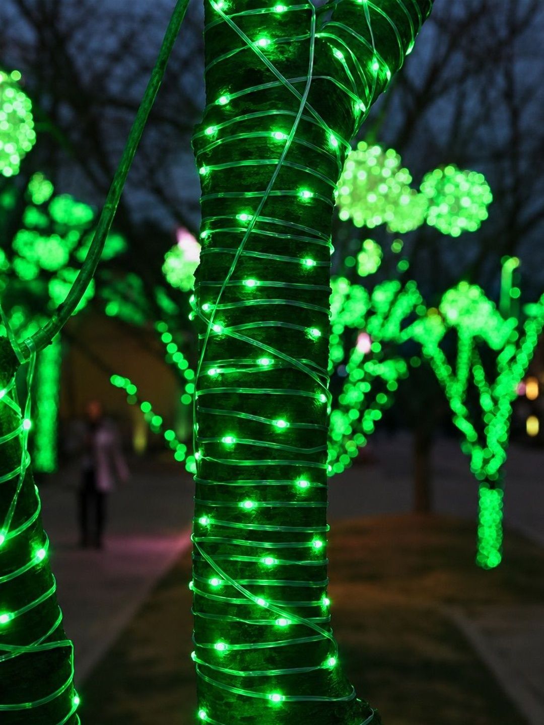 Glimmer Lightings Green Rice Shape String Lights-picture-22