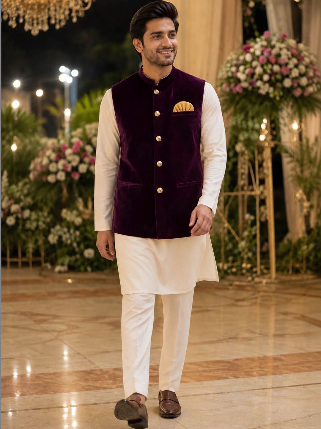 House of Pataudi Velvet Nehru Jackets-picture-52