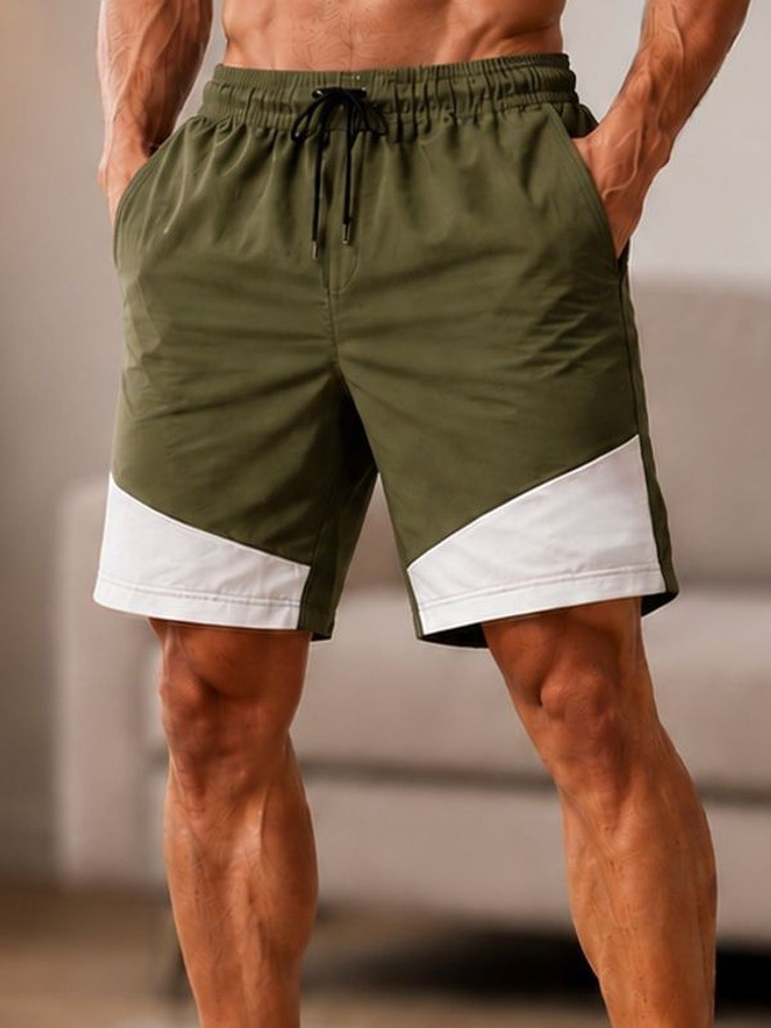 LRIPSOME Men Colourblocked Sports Shorts Technology-picture-30