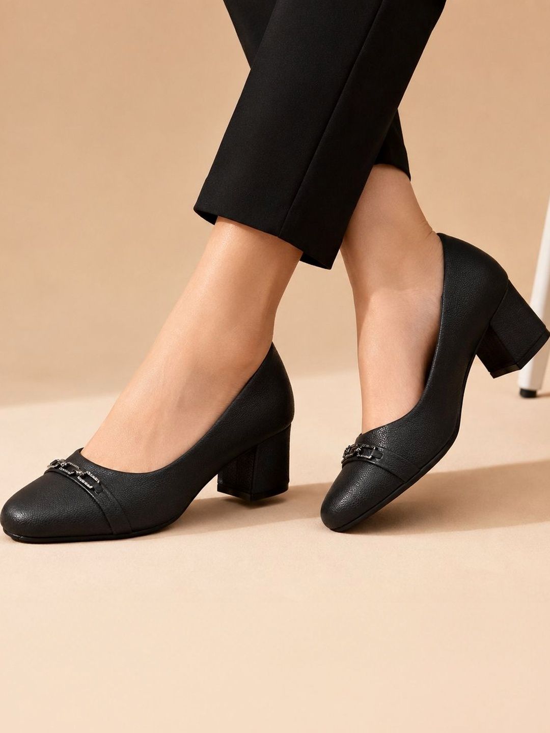 Mast & Harbour Textured Work Block Pumps-picture-29