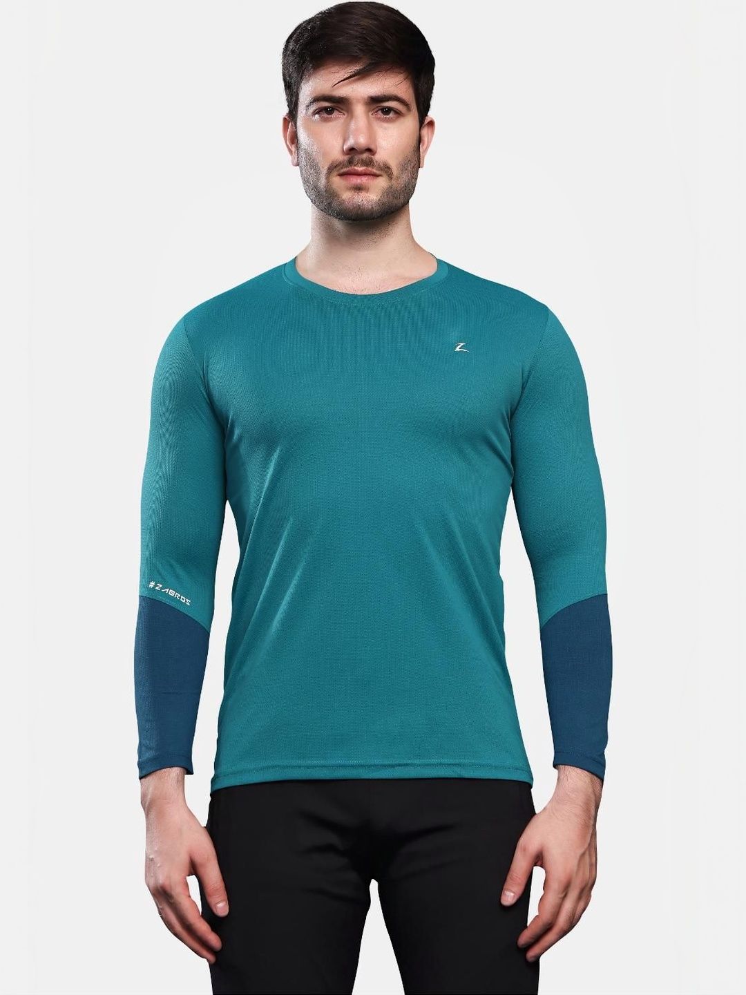Z Zagros Men Brand Logo Colourblocked T-shirt-picture-28
