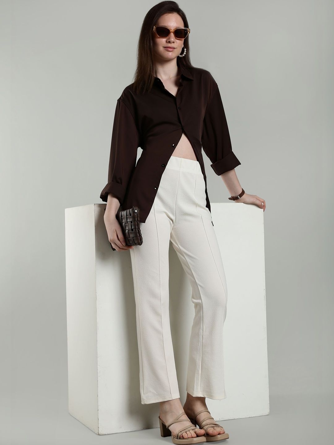 SZN Women Relaxed Easy Wash Trousers-picture-17