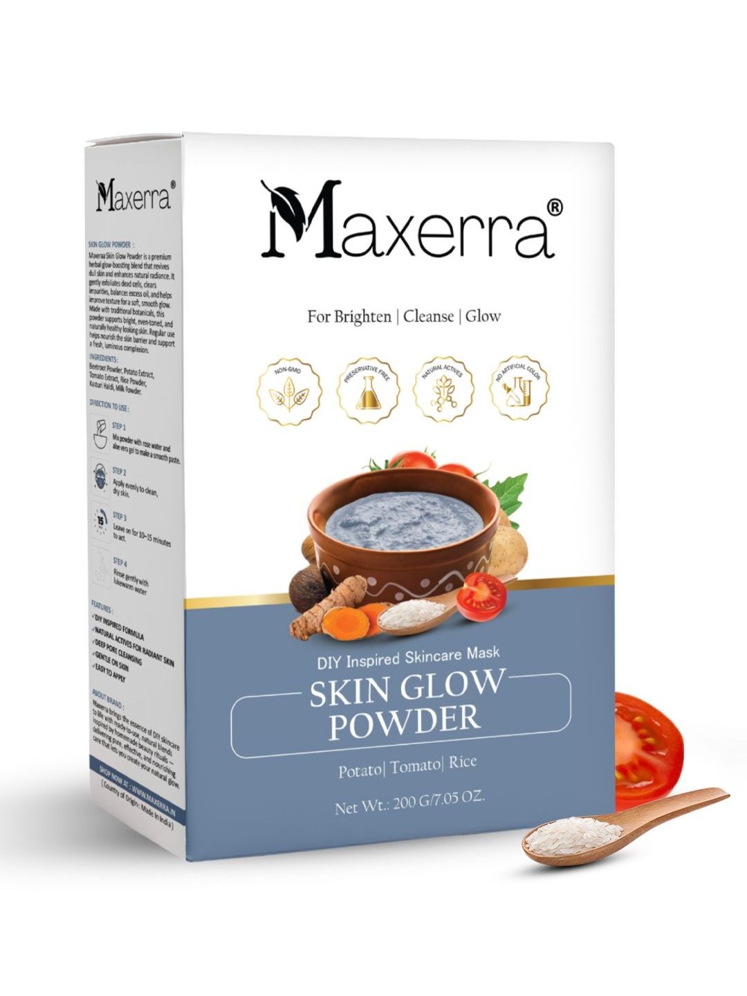Maxerra Skin Glow Mask With Potato & Tomato - 200 g-picture-10