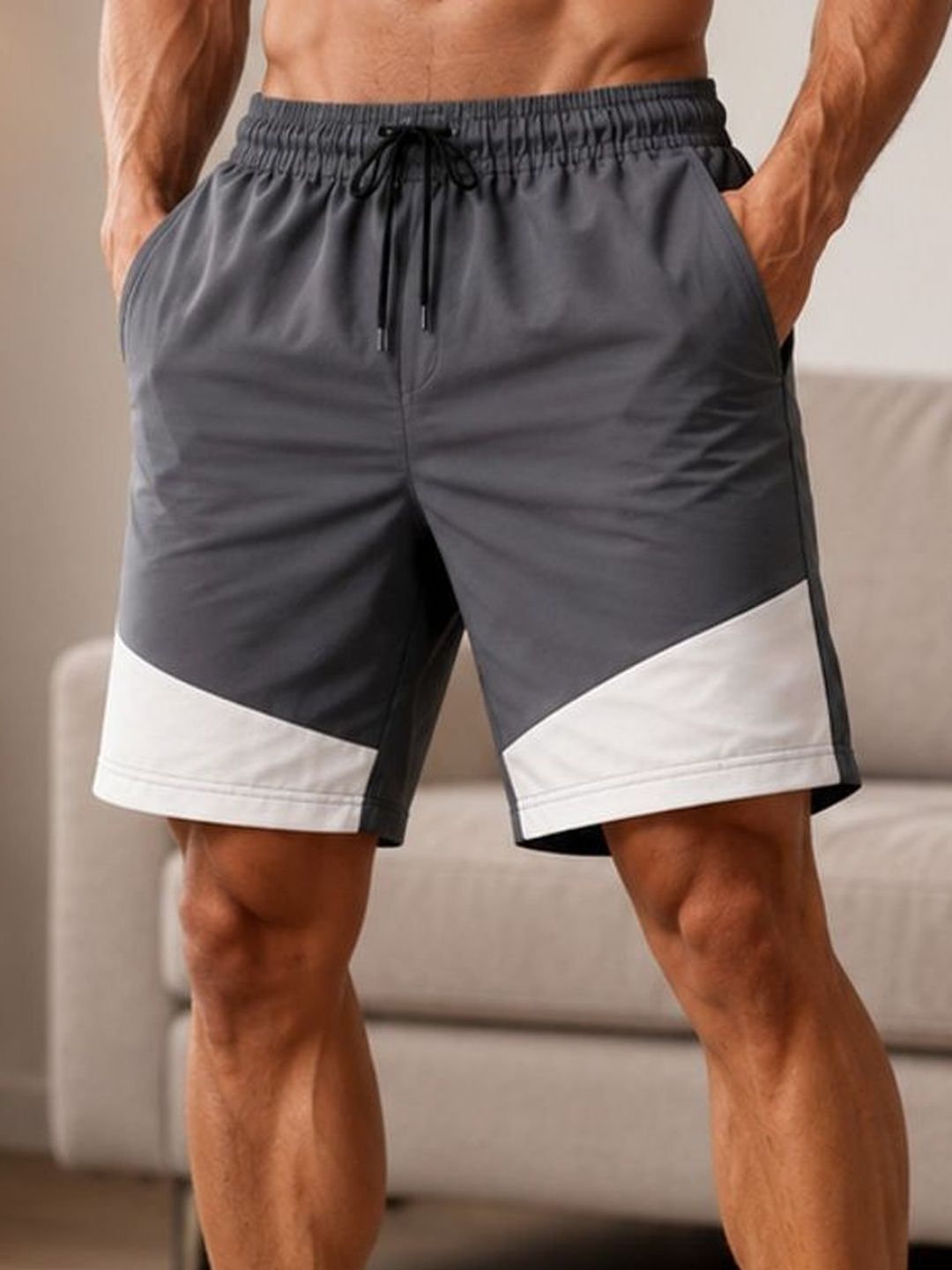 LRIPSOME Men Colourblocked Sports Shorts Technology-picture-34