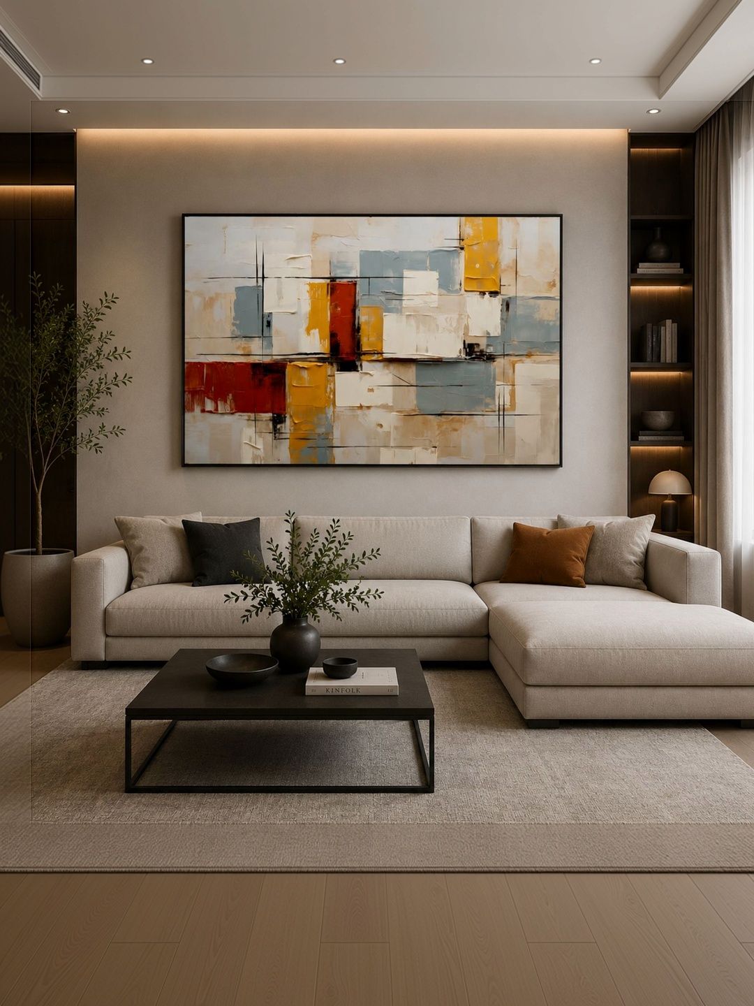 Artsense Multicoloured Single Piece Canvas Wall Paintings-image-21