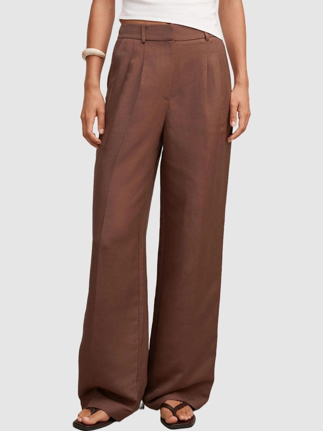 Forever New Women High-Rise Pleated Trousers-image-38