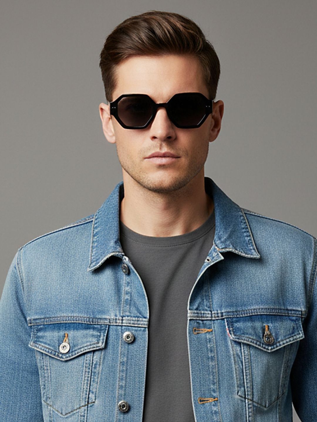 SZN Unisex Black Lens & Black Other Sunglasses with-image-34