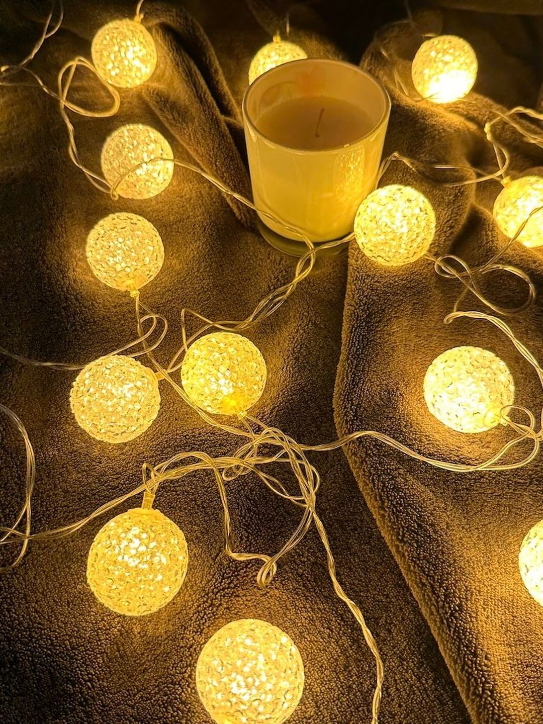 Glimmer Lightings Off-White Moon Shape String Lights-image-13