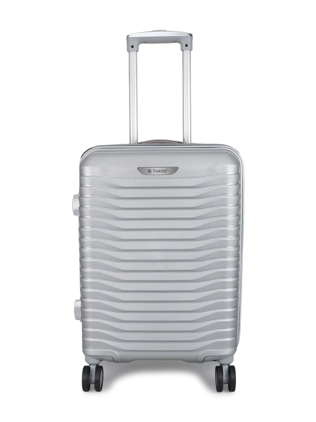 Treklite Textured 360-Degree Rotation Non-Padded Trolley Bag-image-45