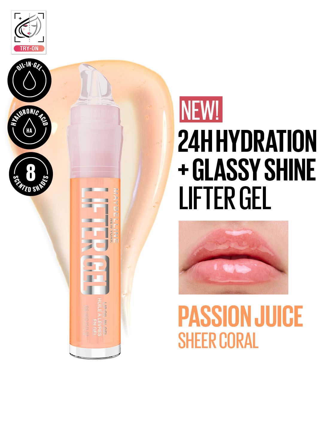 Maybelline New York Lifter Gel Lip Oil 6.6 ml - Passion Juice-picture-6