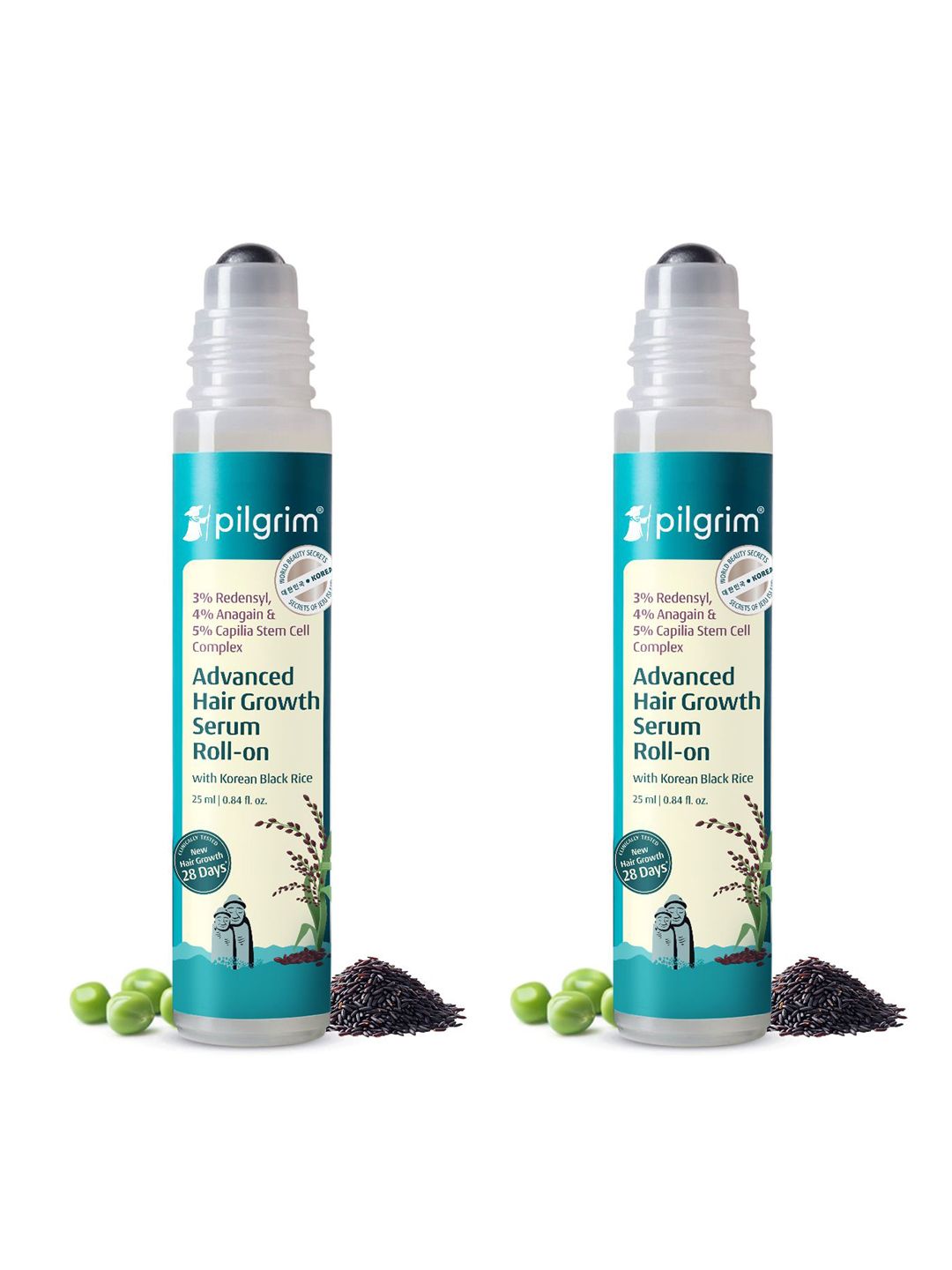 Pilgrim Set Of 2 Advanced Hair Growth Serum Roll With 3% Redensyl - 25ml Each-picture-40