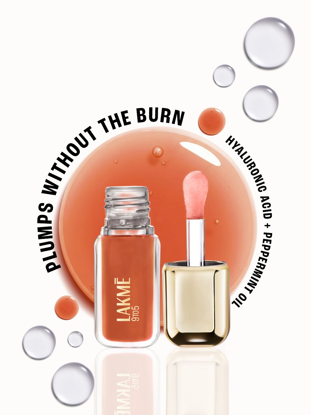 Lakme 9to5 HyaGloss Powerplump Lip Oil 4.2 ml - Vacation Nude 303-image-31