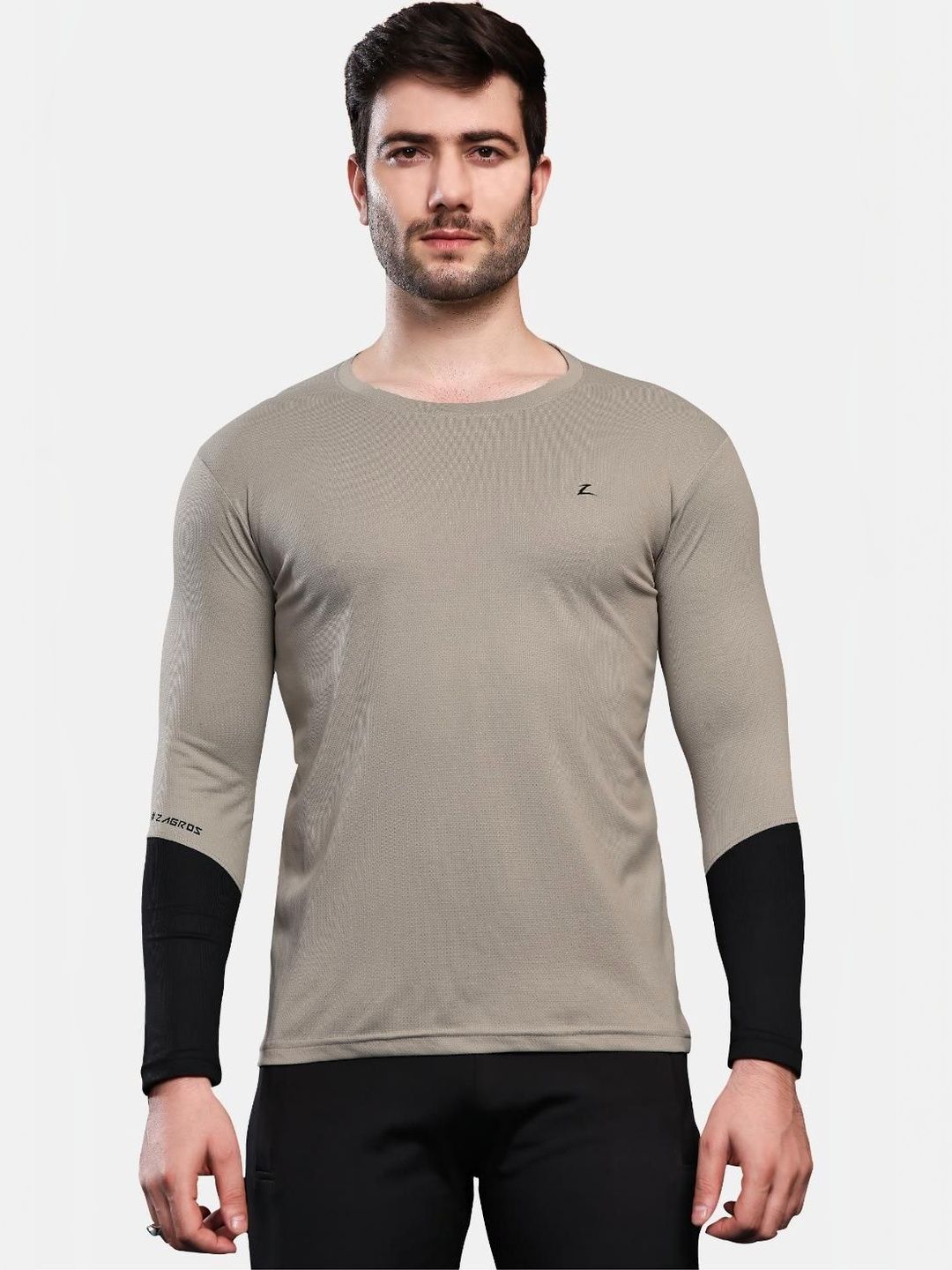 Z Zagros Men Colourblocked T-shirt-picture-16